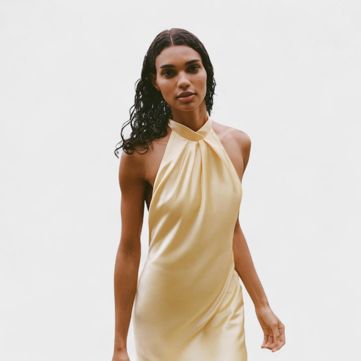 Sofia – Halter Satenasta Obleka