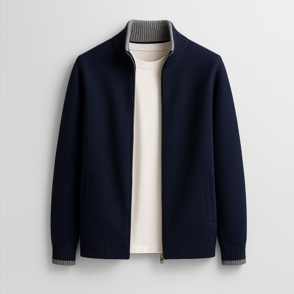 Peter - Elegantna volnena jakna z zadrgo