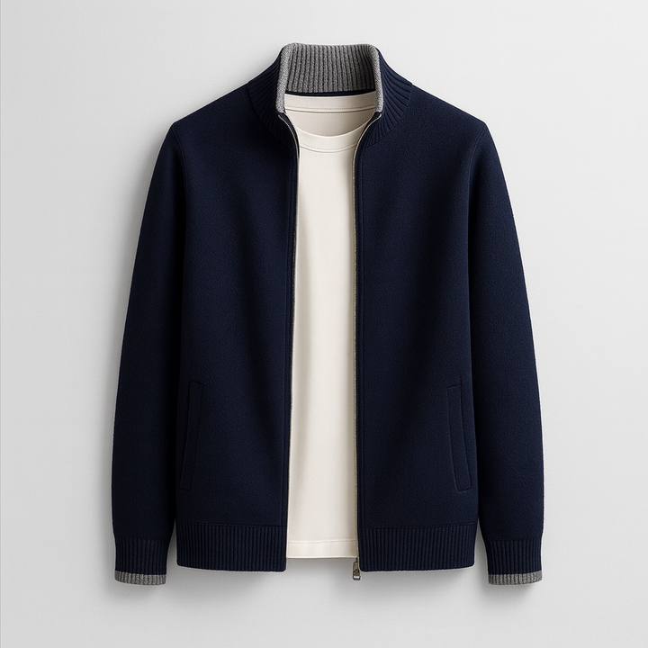 Peter - Elegantna volnena jakna z zadrgo