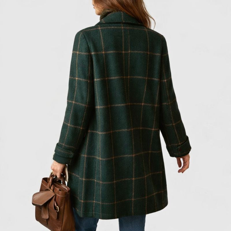 Jelka – Klasični karirast plašč