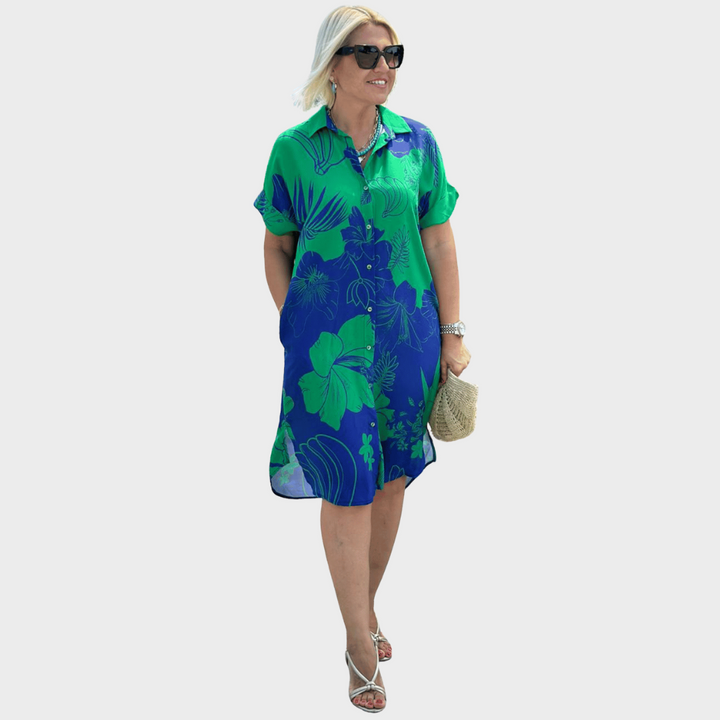 Sara – Obleka s cvetličnim motivom