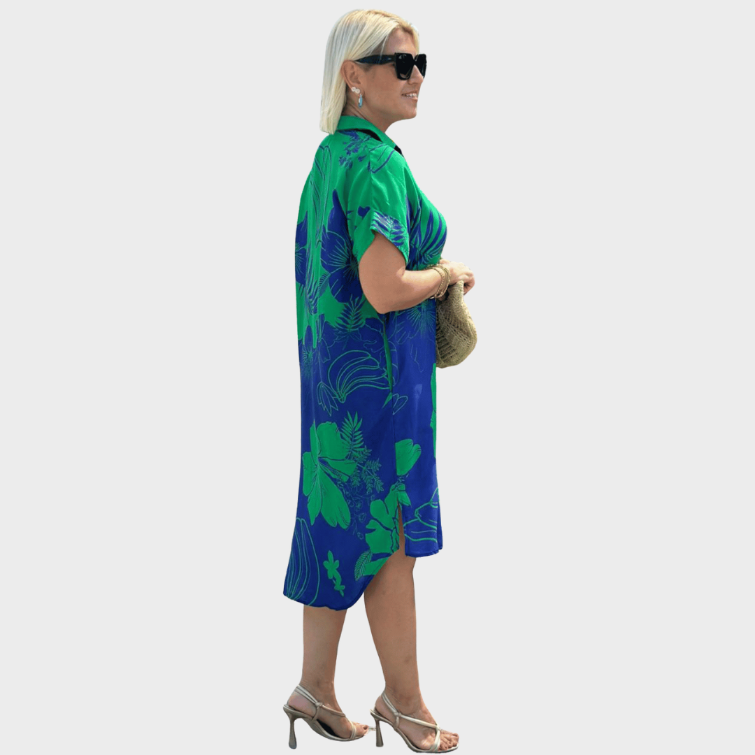 Sara – Obleka s cvetličnim motivom