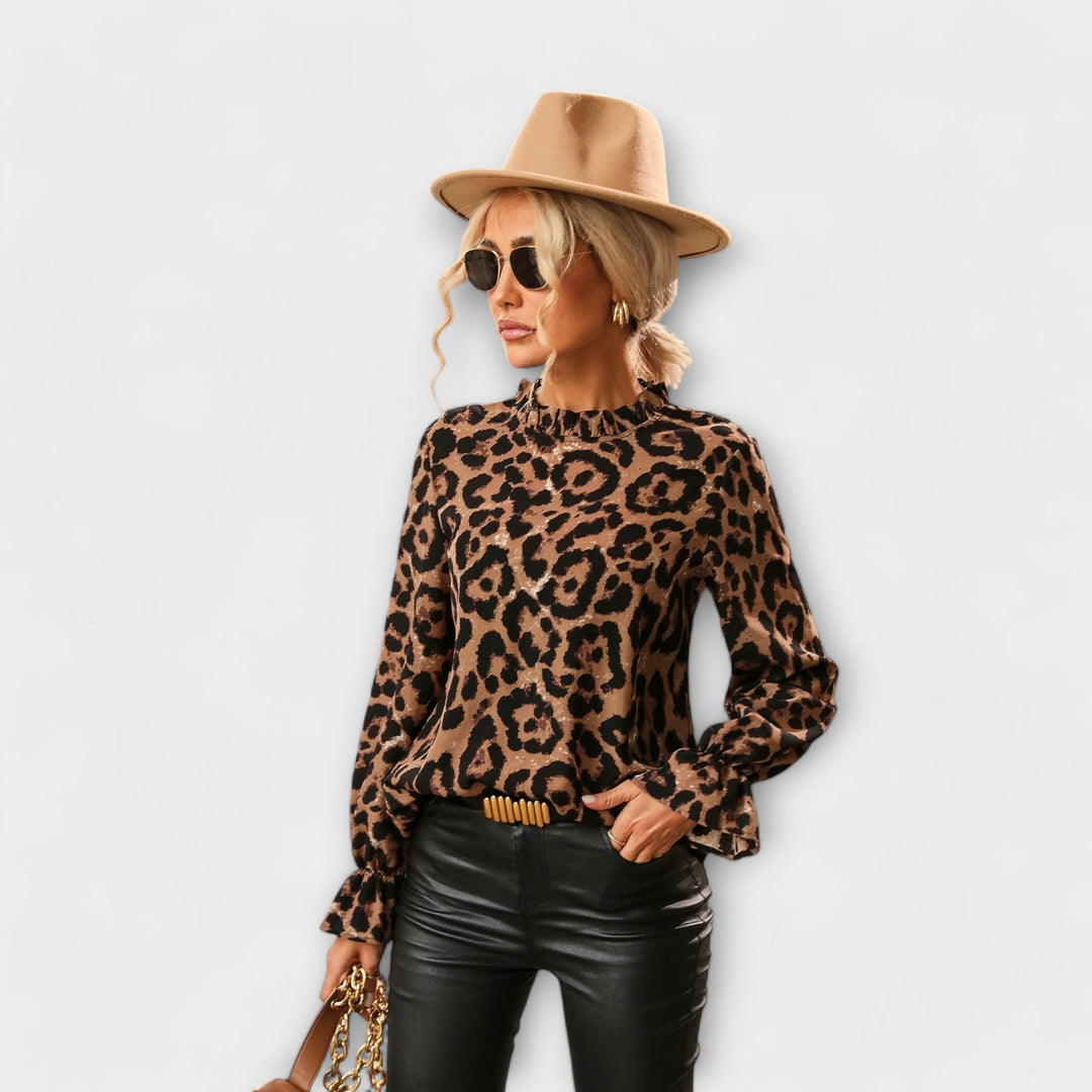 Hilda - Bluza z leopardjim vzorcem