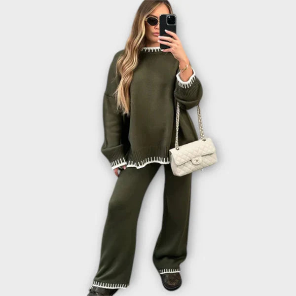 Lilu - Dvodelni Komplet Pletenih Puloverjev