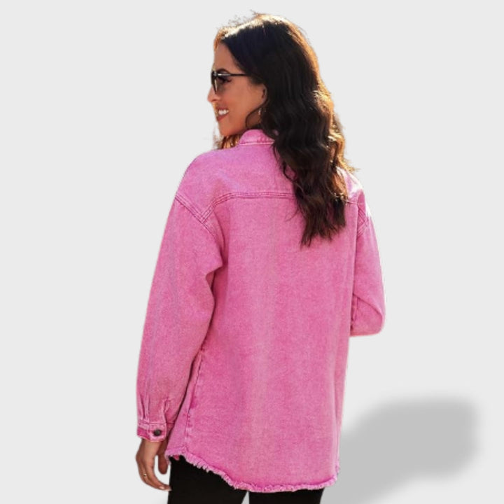 Jelena - Oversize ženska jakna iz džinsa z gumbi