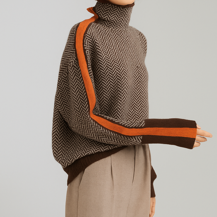 Ema - Visoko ovratni pulover z udobjem