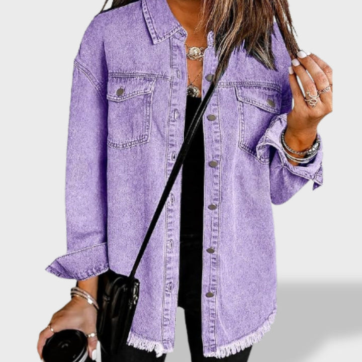 Jelena - Oversize ženska jakna iz džinsa z gumbi