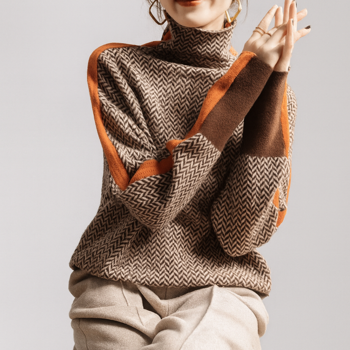 Ema - Visoko ovratni pulover z udobjem