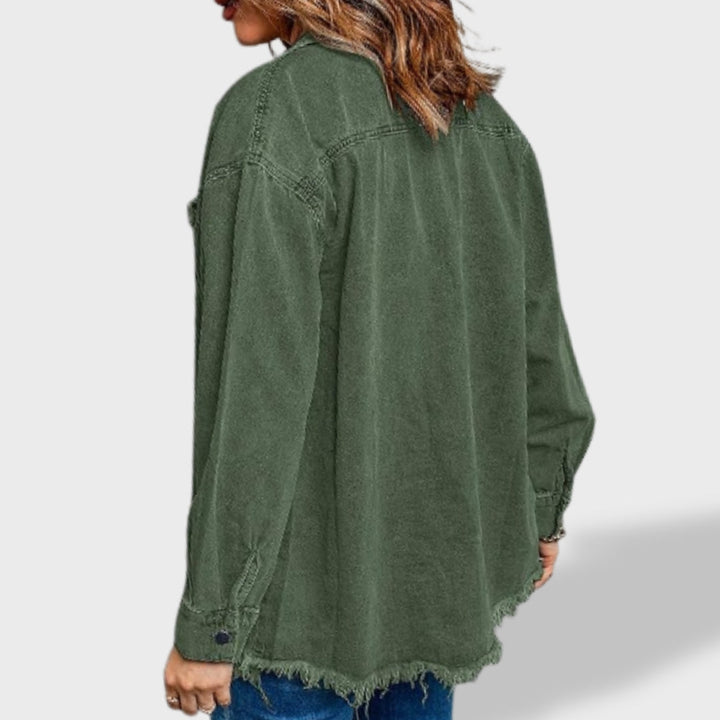 Jelena - Oversize ženska jakna iz džinsa z gumbi