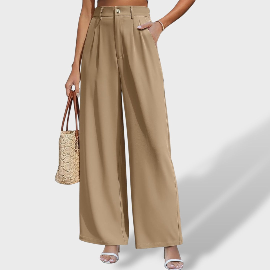 Edita - Visoko pasne hlače z elastičnim pasom