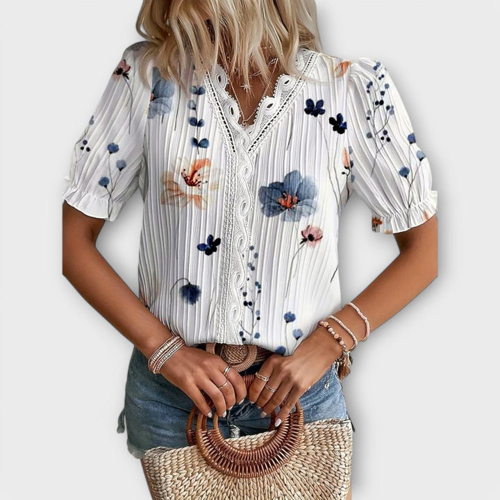 Hermina - Bluza z V-izrezom