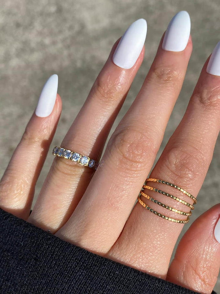 Aleksandra - Prstan z diamantnimi detajli