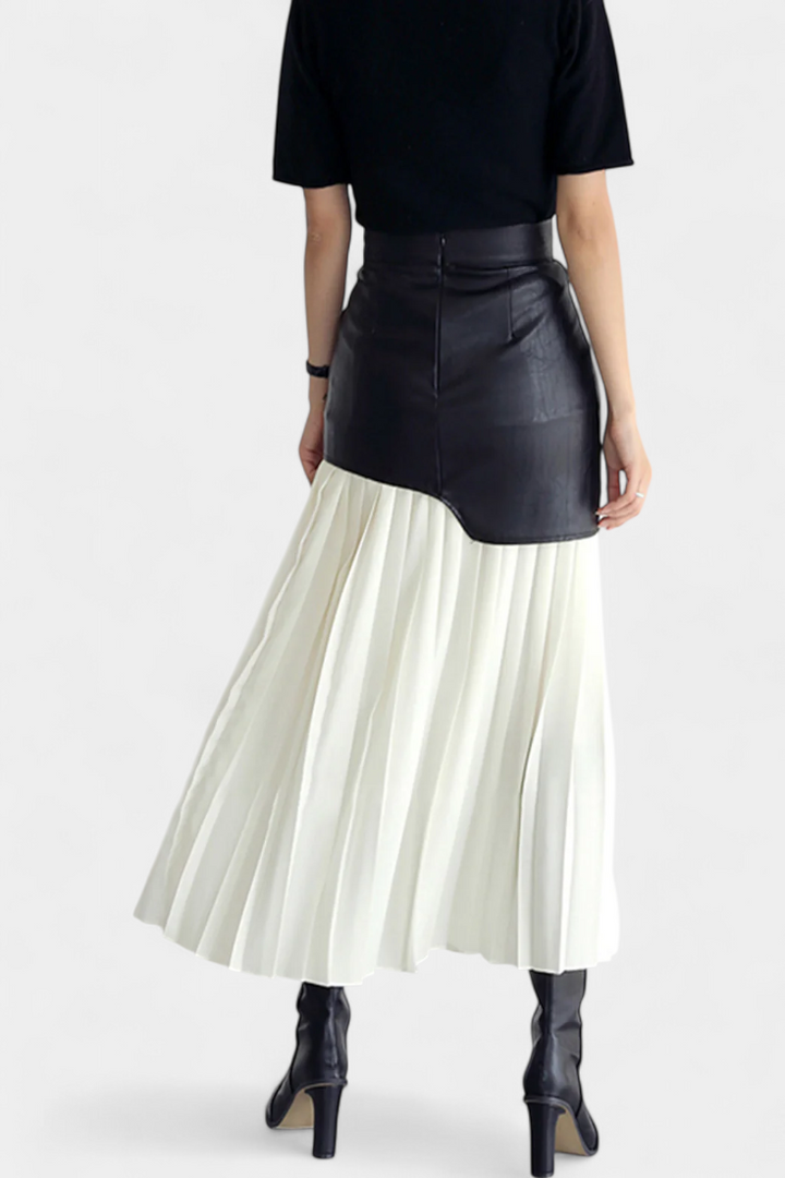 Šana - Maksi šifon suknja z asimetričnim krojem