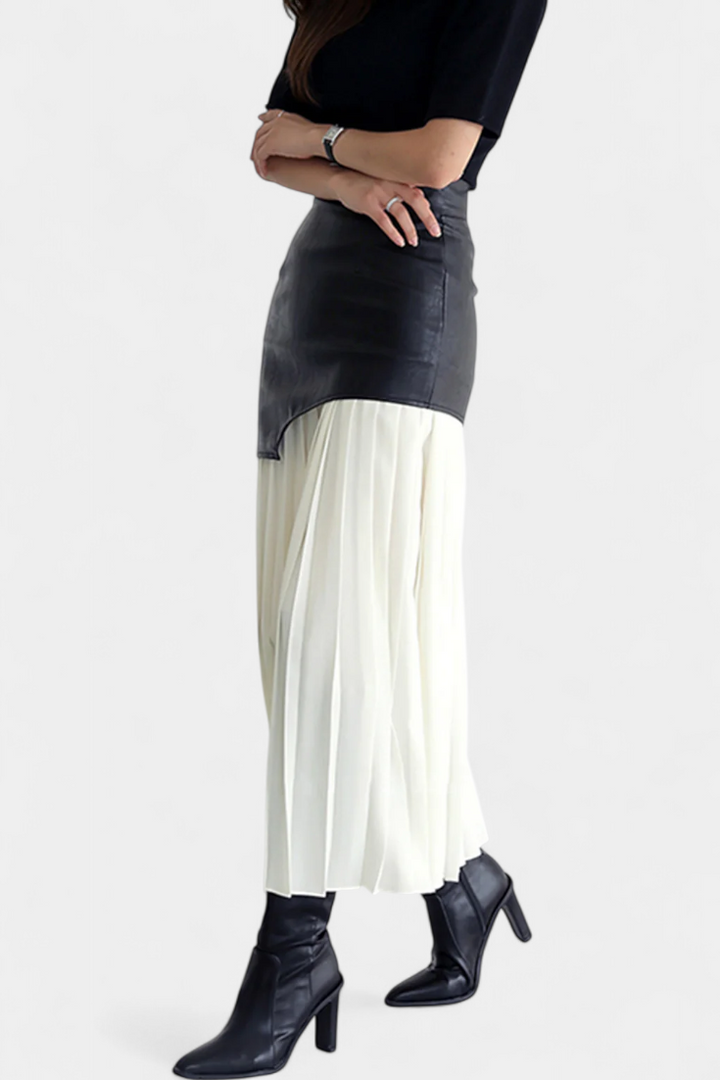 Šana - Maksi šifon suknja z asimetričnim krojem