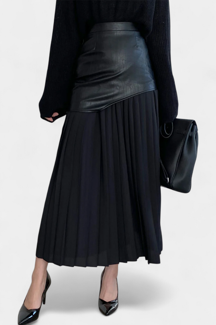 Šana - Maksi šifon suknja z asimetričnim krojem