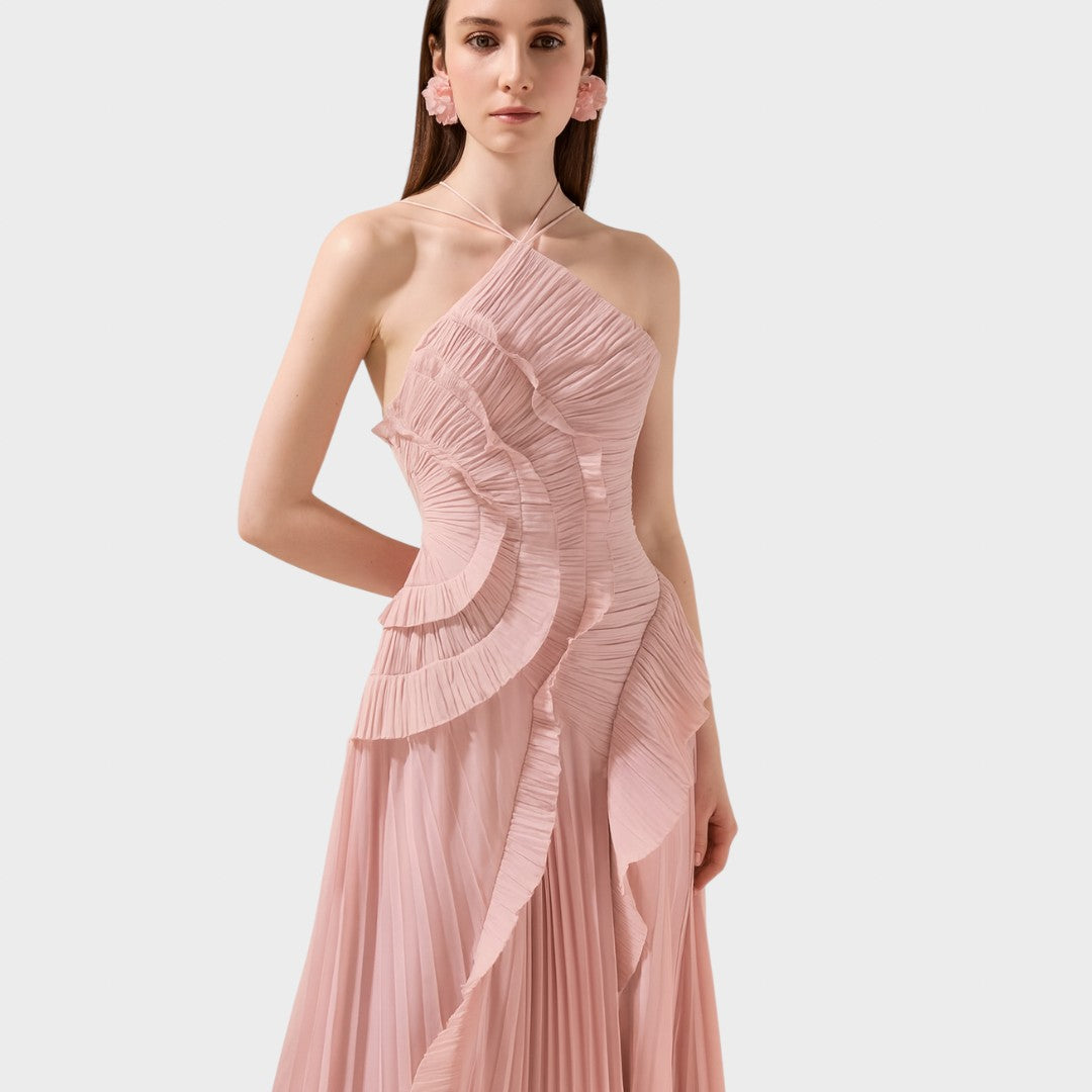 Ema - Dolga obleka z volančki