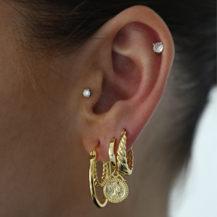 Aleksandra - Uhani z bleščicami