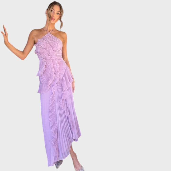 Ema - Dolga obleka z volančki