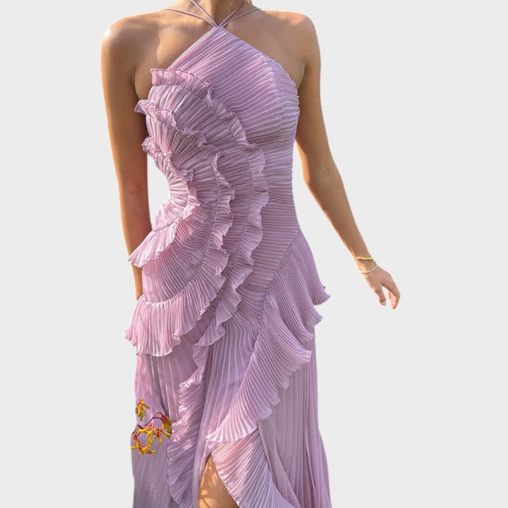 Ema - Dolga obleka z volančki