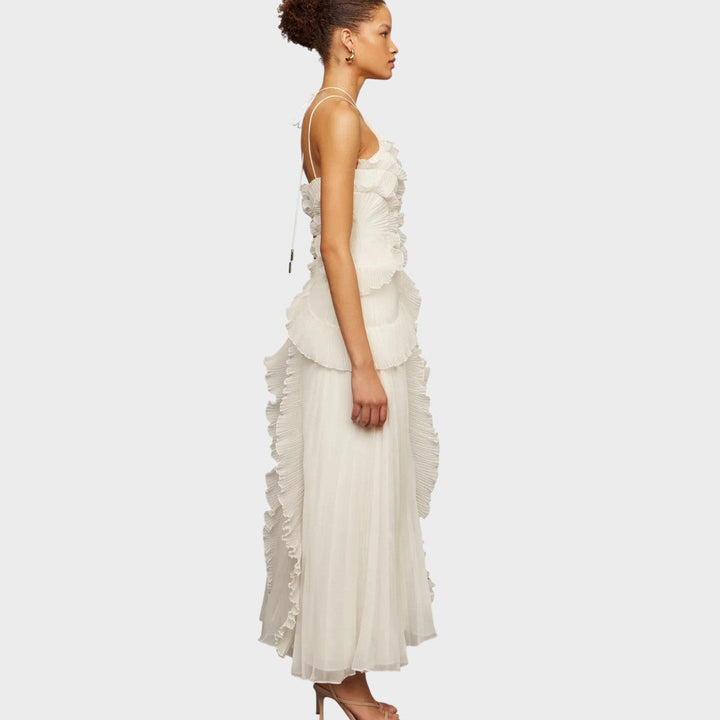 Ema - Dolga obleka z volančki