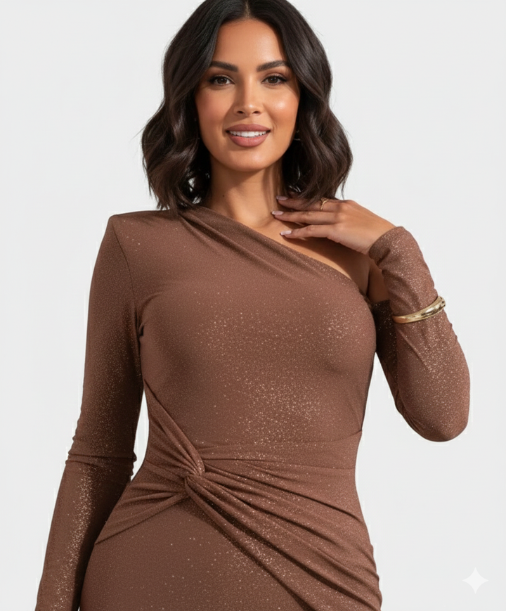 Lara - Svetleča Maxi Obleka