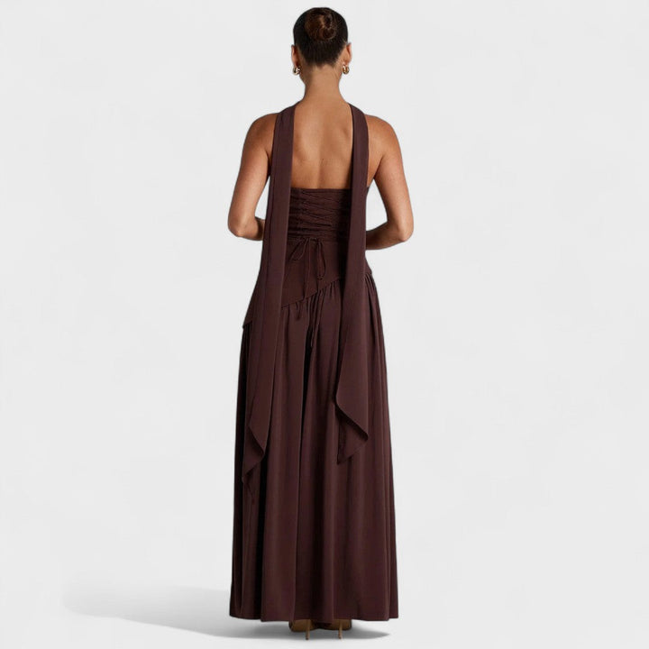 Hana - Elegantna dolga obleka s sofisticiranim krojem