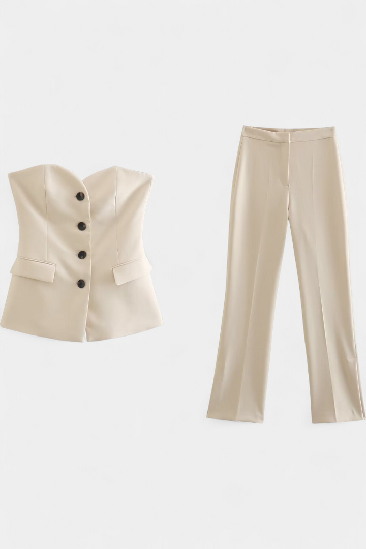 Sina - Sproščen Komplet Brez Rokavov