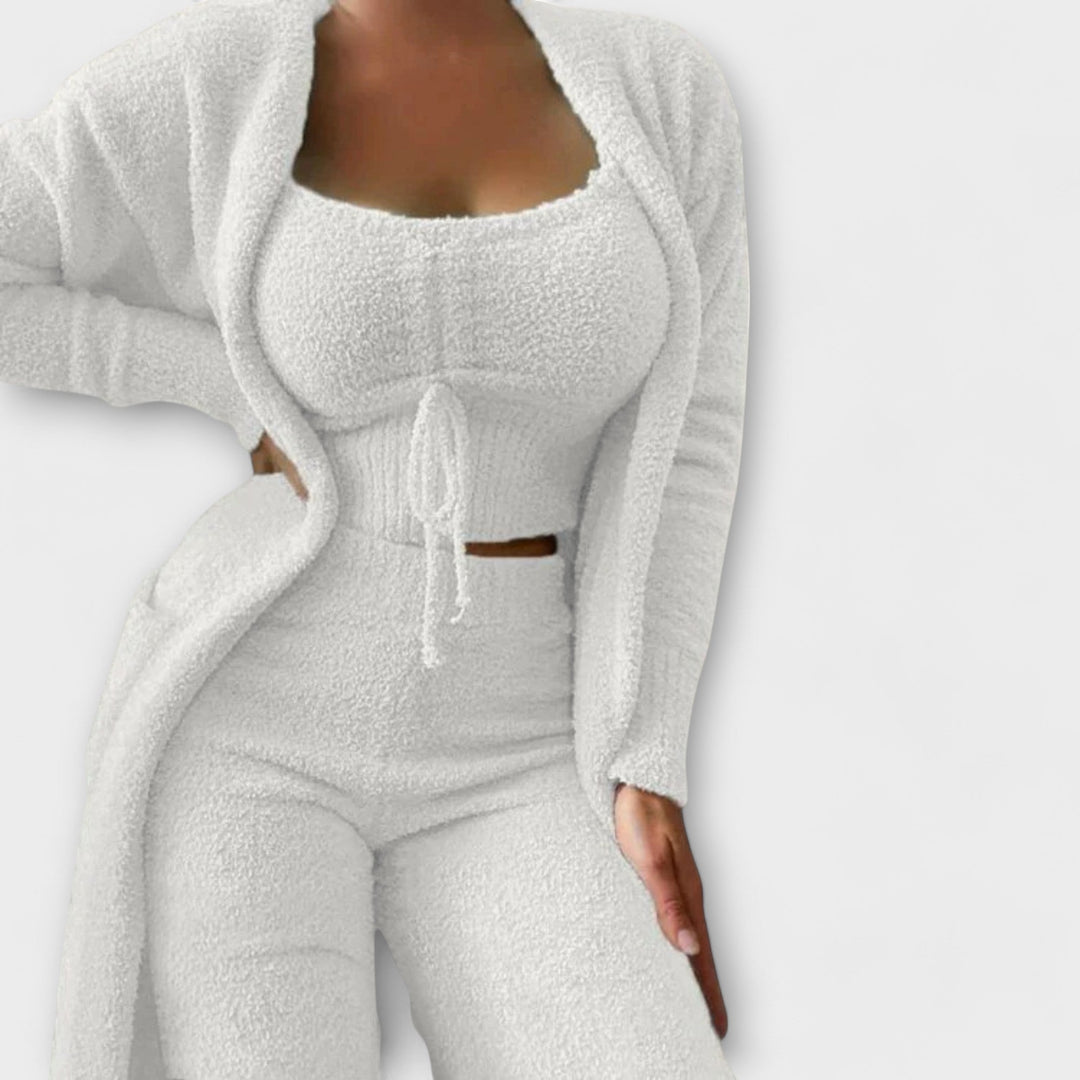 Mela - Pižamski Komplet S Tridelno Obliko