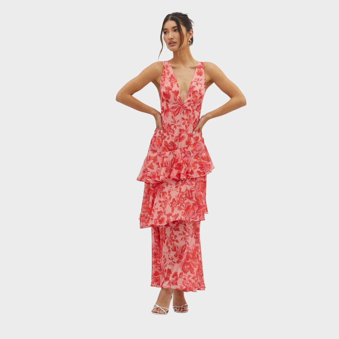 Helena - Midi obleka Bloom Shift