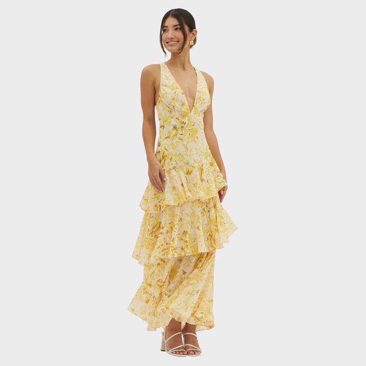 Helena - Midi obleka Bloom Shift