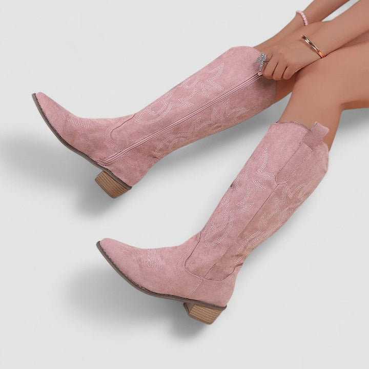 Marjeta - Zahodni Kolenski Visoki Škornji Z Udobnim Prileganjem