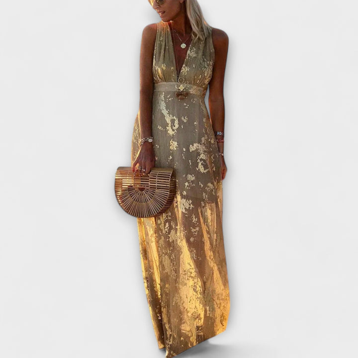 Tatiana - Eleganten V-izrez Obleka