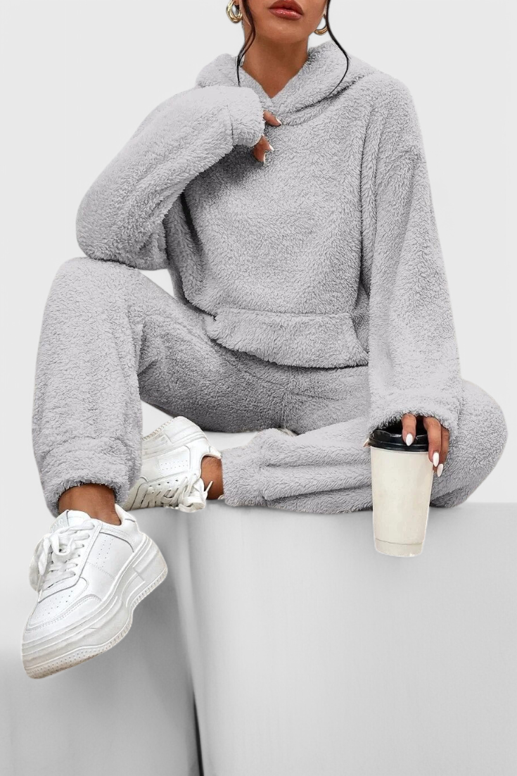 Rivae - Mehki teddy lounging dvoset za udobno nošenje