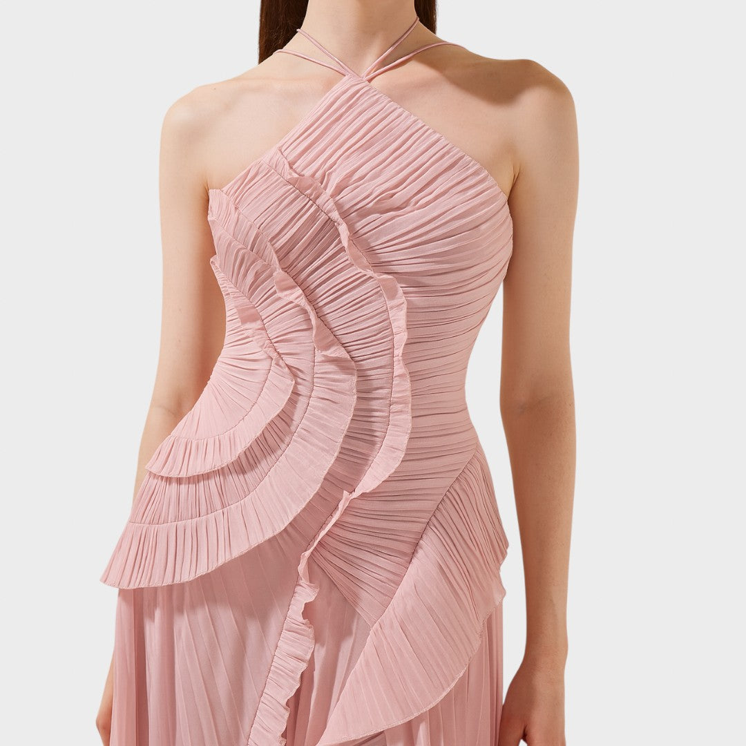 Ema - Dolga obleka z volančki