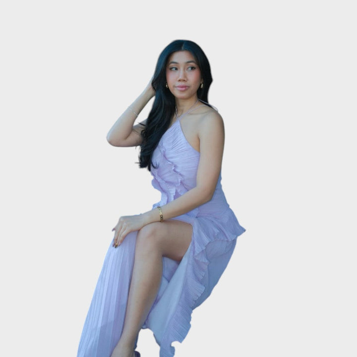 Ema - Dolga obleka z volančki