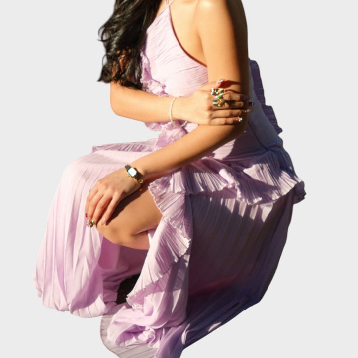 Ema - Dolga obleka z volančki