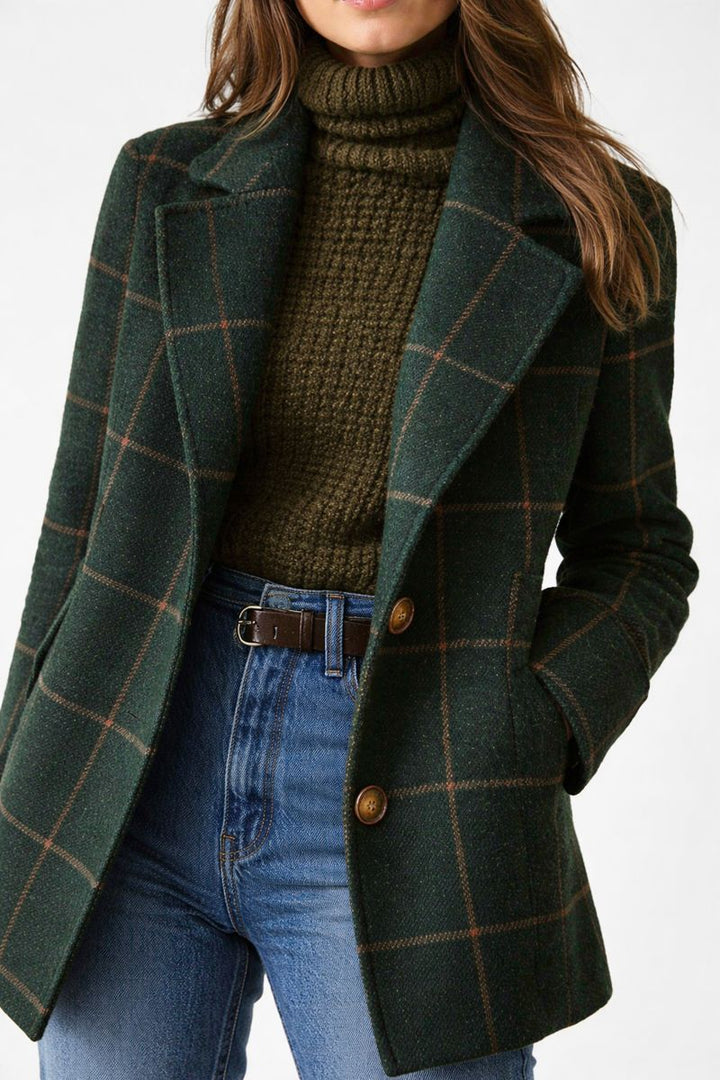 Jelka – Klasični karirast plašč