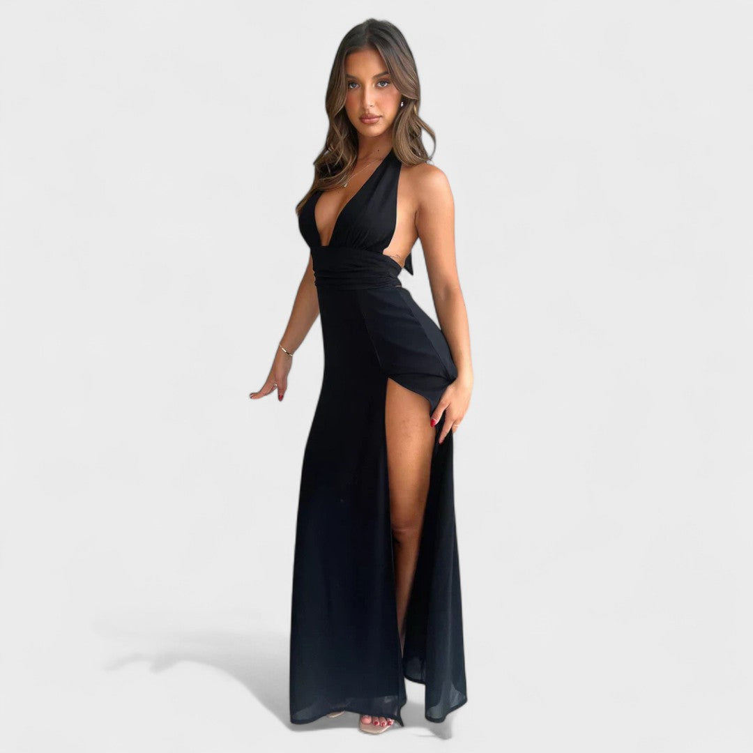 Iva - Elegantna Zračna Obleka s Sofisticiranim Krojem