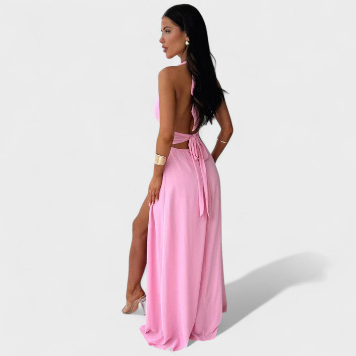 Iva - Elegantna Zračna Obleka s Sofisticiranim Krojem