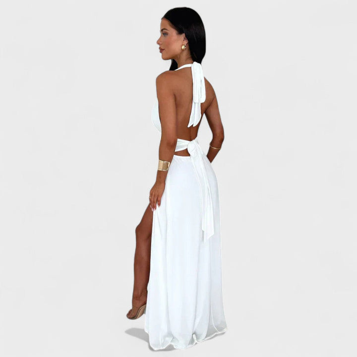 Iva - Elegantna Zračna Obleka s Sofisticiranim Krojem