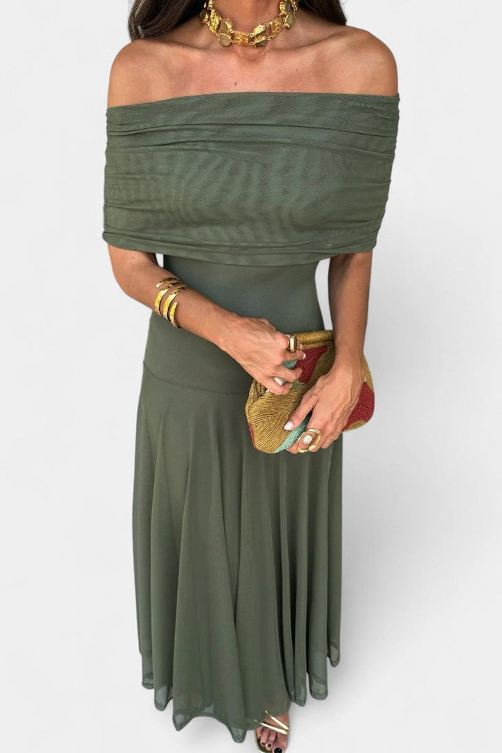Renata - Maxi Obleka z Asimetričnim Ramenom