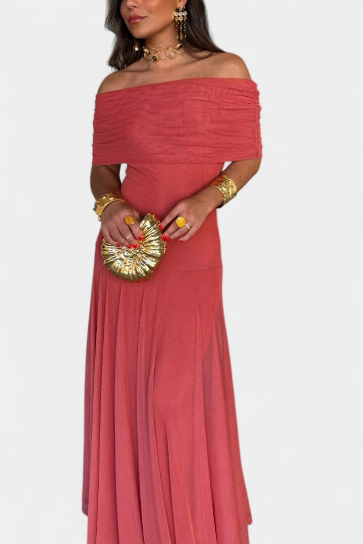 Renata - Maxi Obleka z Asimetričnim Ramenom