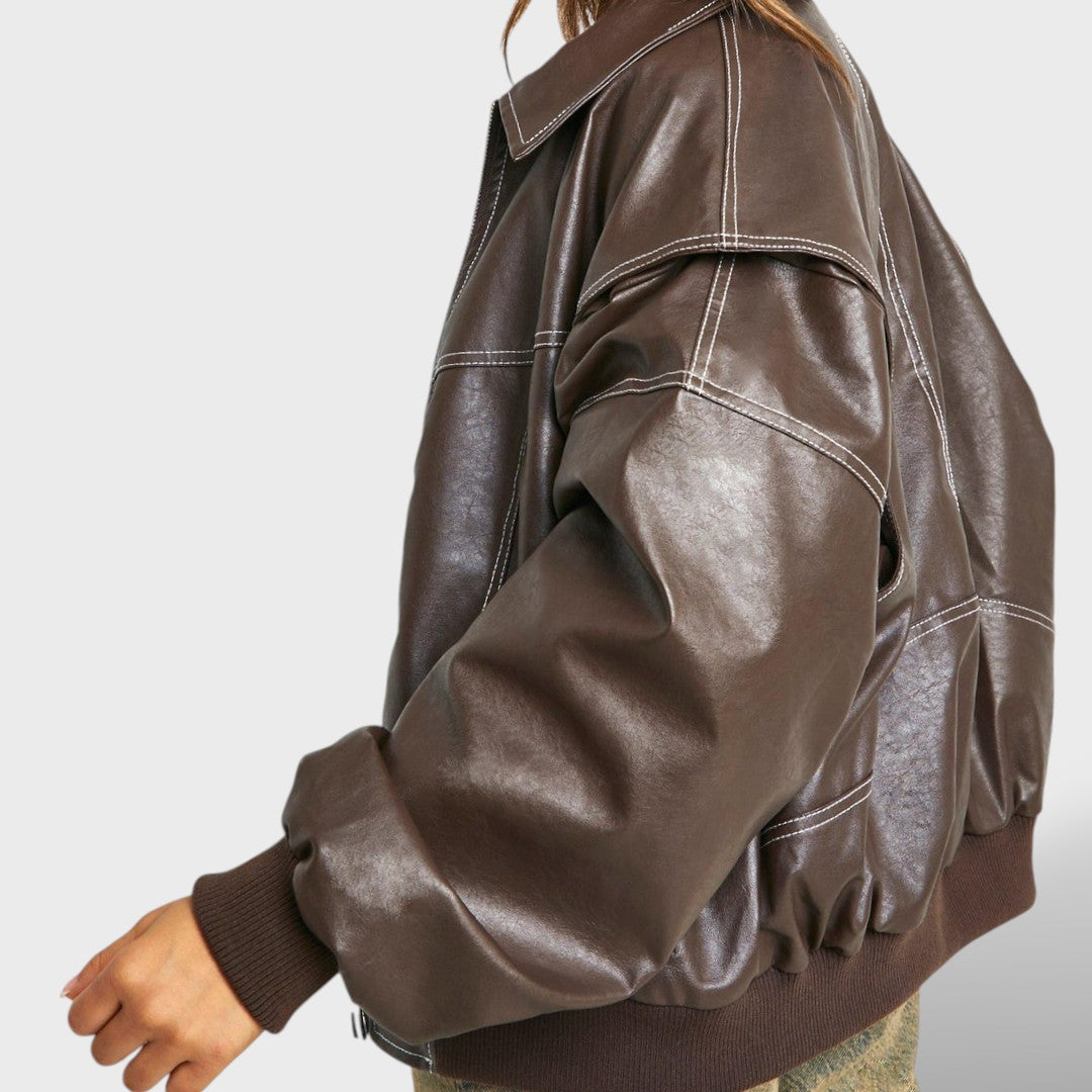 Maja - Bomber Jakna Za Ženske V Retro Slogu