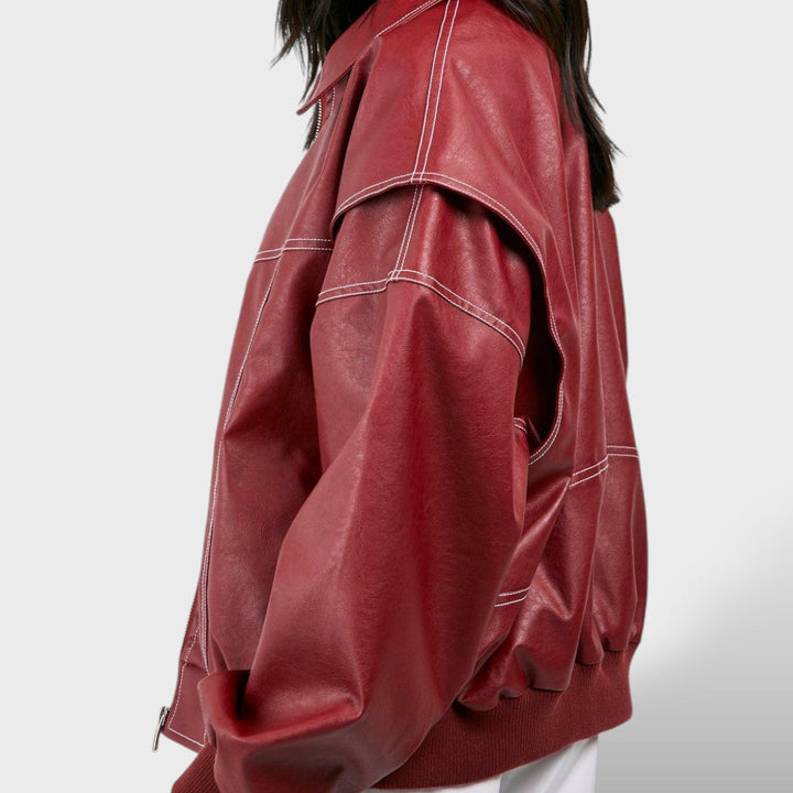 Maja - Bomber Jakna Za Ženske V Retro Slogu