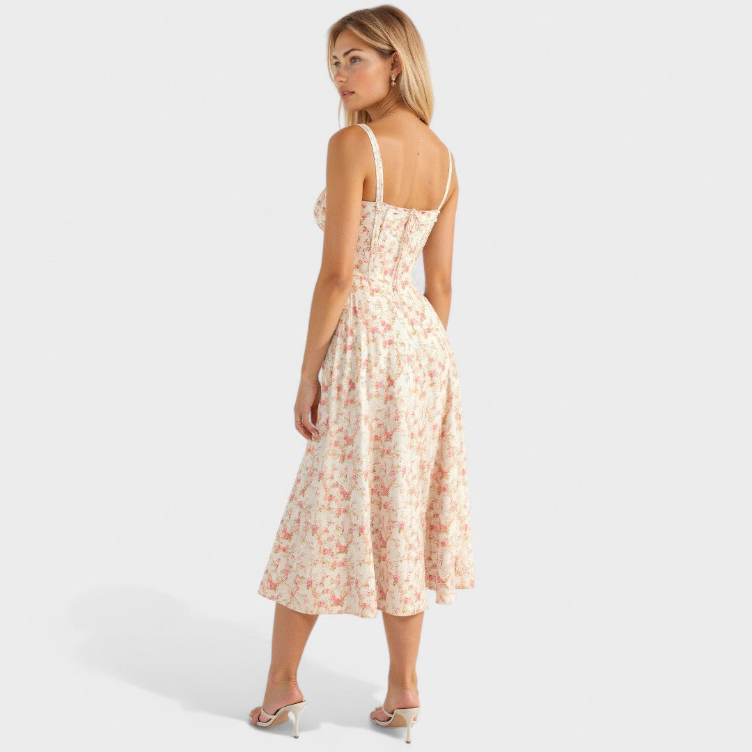 Petra - Midi Korset Obleka