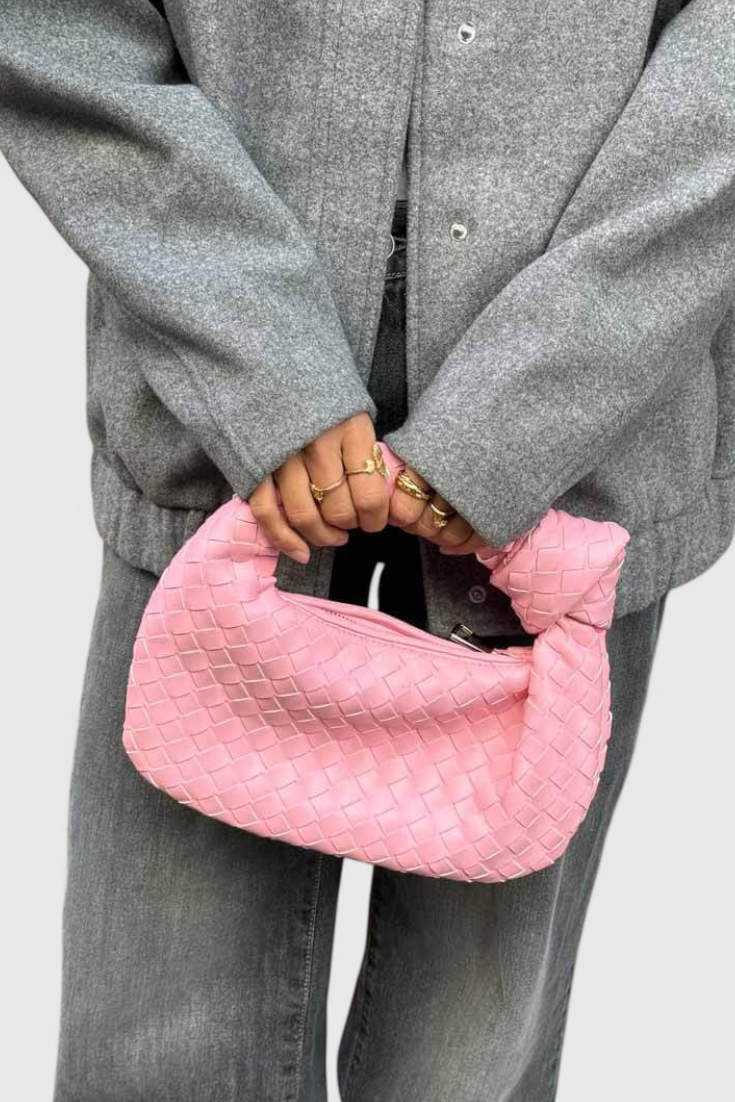 Urška - Mini Torbica Z Mrežastim Vzorcem