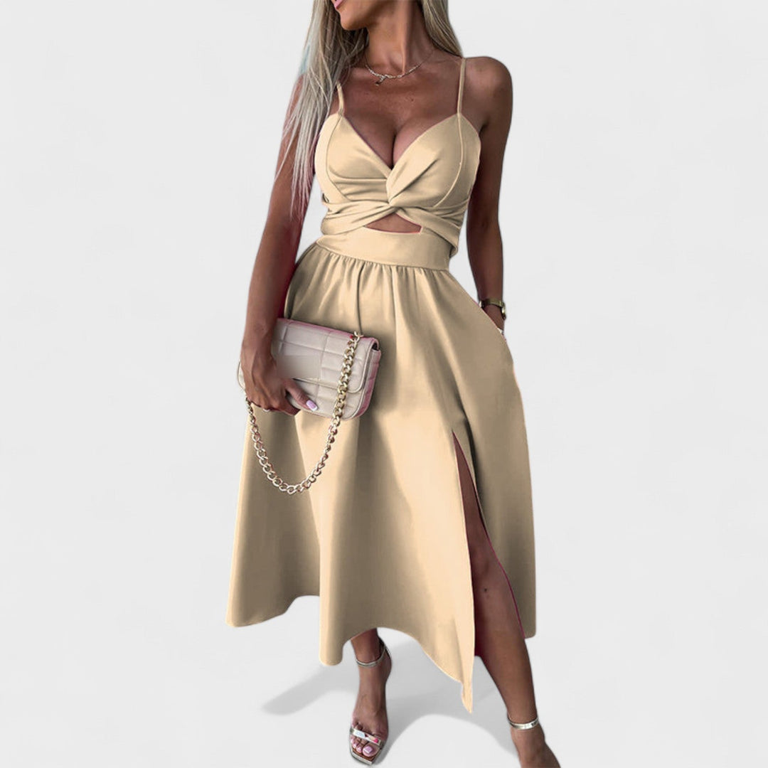 Margarida – Poletna Obleka s Stranskim Razporkom