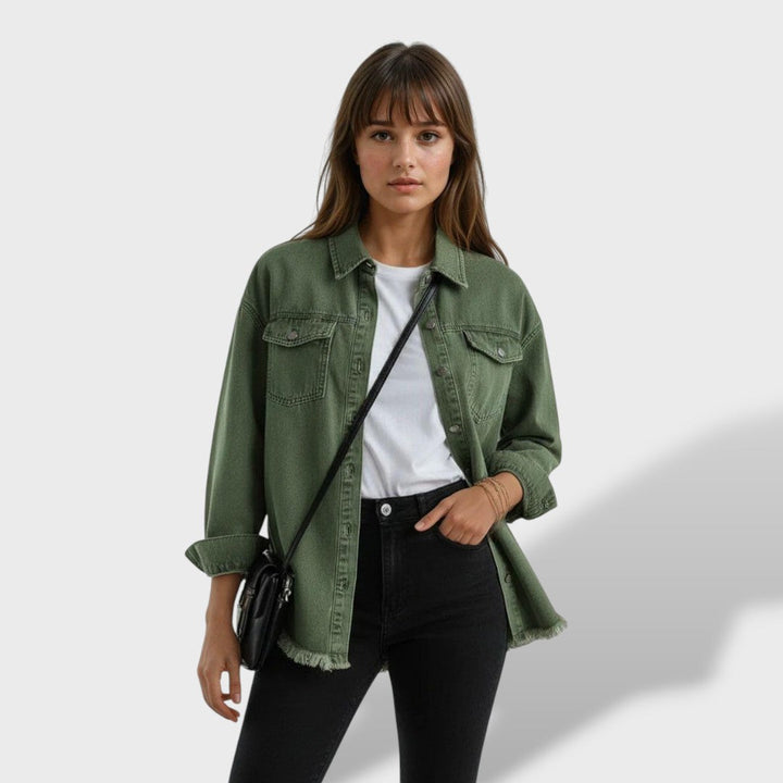 Jelena - Oversize ženska jakna iz džinsa z gumbi